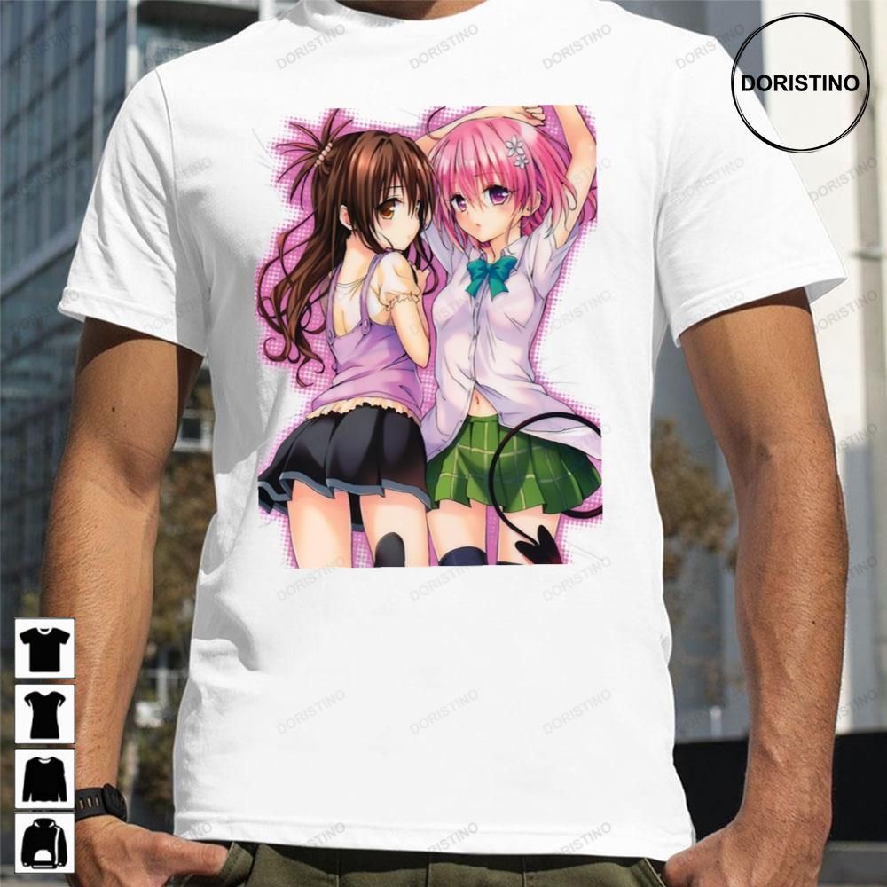 Couple Mikan Yūki And Momo Deviluke To Love-ru Limited Edition T-shirts